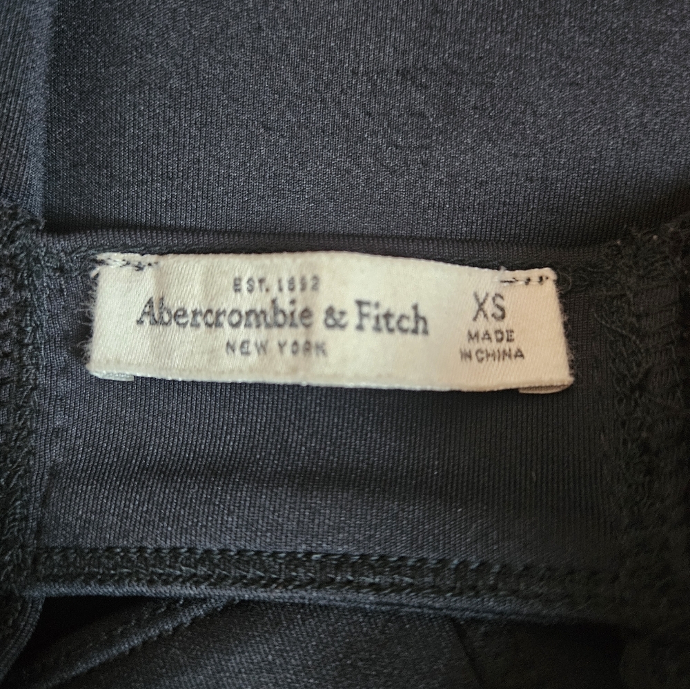 Abercrombie & Fitch Black Jersey Mini Dress - Size XS - Picture 5 of 6